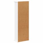 vidaXL CD Skrinka Biela 60 x 17 x 92 cm Kompozitné drevo – Obrázok 6