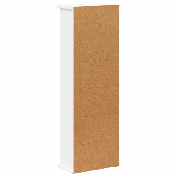 vidaXL CD Skrinka Biela 60 x 17 x 92 cm Kompozitné drevo – Obrázok 6