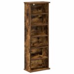 vidaXL CD Skrinka Dymový dub 60 x 17 x 92 cm Kompozitné drevo – Obrázok 2