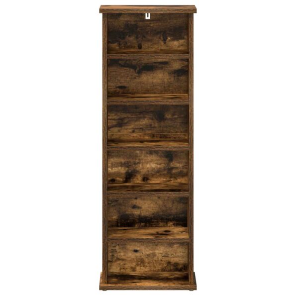 vidaXL CD Skrinka Dymový dub 60 x 17 x 92 cm Kompozitné drevo – Obrázok 4