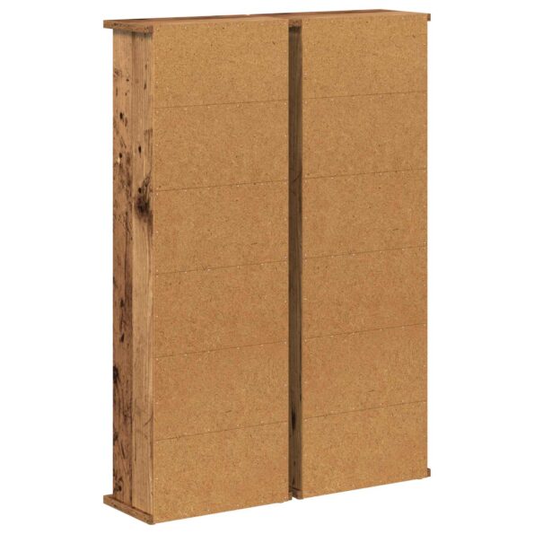 vidaXL CD Skrinka 2 ks Staré drevo 60 x 17 x 92 cm Kompozitné drevo – Obrázok 8