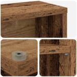 vidaXL CD Skrinka 2 ks Staré drevo 60 x 17 x 92 cm Kompozitné drevo – Obrázok 9