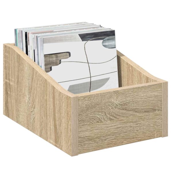 vidaXL Box na LP platne 2 ks Dub sonoma 23 x 33 x 16 cm – Obrázok 3