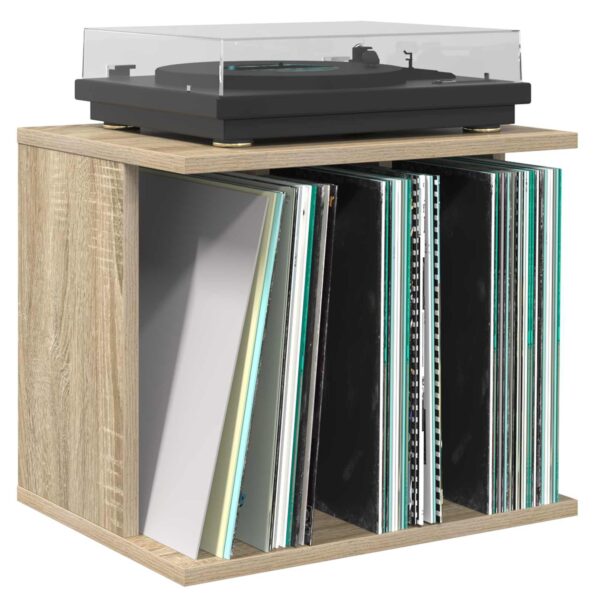 vidaXL Úložisko vinylových platní Dub sonoma 42 x 33 x 36 cm – Obrázok 3