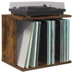 vidaXL Úložisko vinylových platní Dymový dub 42 x 33 x 36 cm – Obrázok 3