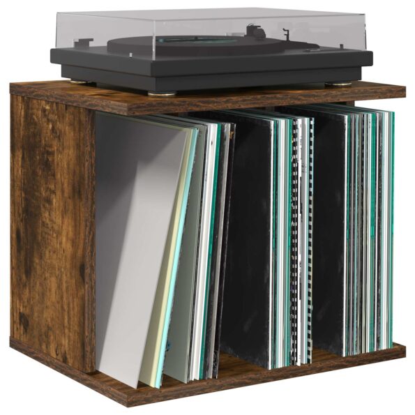 vidaXL Úložisko vinylových platní Dymový dub 42 x 33 x 36 cm – Obrázok 3
