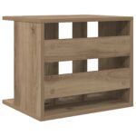 vidaXL Úložisko vinylových platní Dub artisan 42 x 33 x 36 cm – Obrázok 6