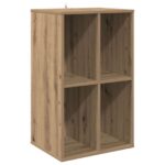 vidaXL Skrinka na gramofónové platne Dub artisan 44,5 x 36,5 x 74,5 cm – Obrázok 2