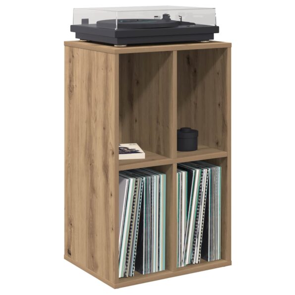 vidaXL Skrinka na gramofónové platne Dub artisan 44,5 x 36,5 x 74,5 cm – Obrázok 3