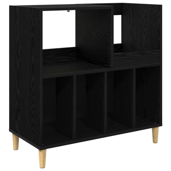 vidaXL Stojan na gramofón Čierny dub 82 x 39,5 x 82,5 cm – Obrázok 2