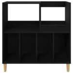 vidaXL Stojan na gramofón Čierny dub 82 x 39,5 x 82,5 cm – Obrázok 4