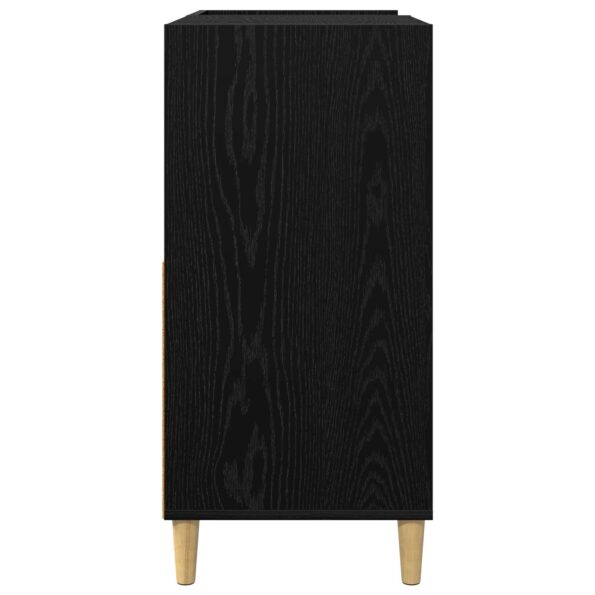 vidaXL Stojan na gramofón Čierny dub 82 x 39,5 x 82,5 cm – Obrázok 5