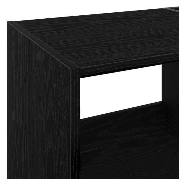 vidaXL Stojan na gramofón Čierny dub 82 x 39,5 x 82,5 cm – Obrázok 7