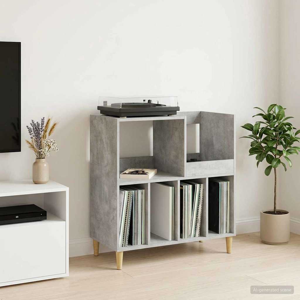8012885_1.jpg vidaXL Stojan na gramofón Betónovo sivá 82 x 39,5 x 82,5 cm – Obrázok 1