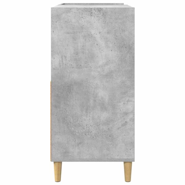 vidaXL Stojan na gramofón Betónovo sivá 82 x 39,5 x 82,5 cm – Obrázok 5