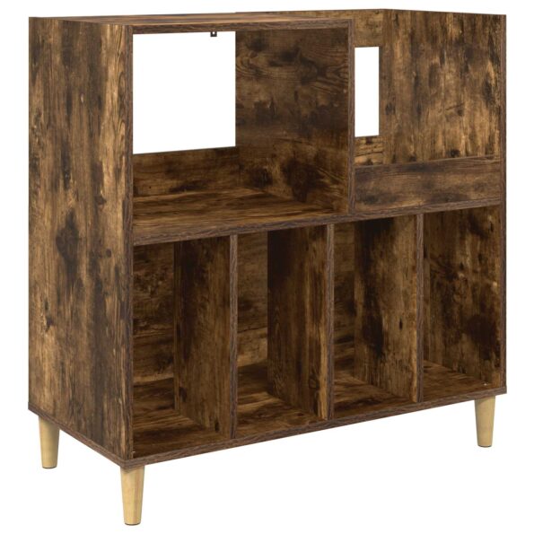 vidaXL Stojan na gramofón Dymový dub 82 x 39,5 x 82,5 cm – Obrázok 2