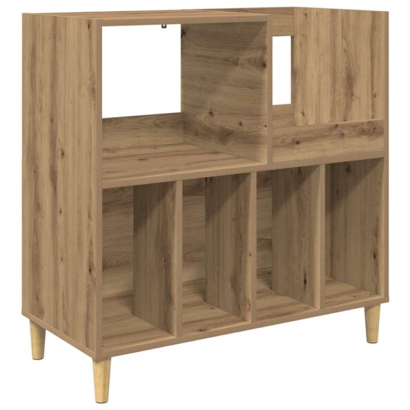 vidaXL Stojan na gramofón Dub artisan 82 x 39,5 x 82,5 cm – Obrázok 2