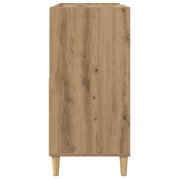 vidaXL Stojan na gramofón Dub artisan 82 x 39,5 x 82,5 cm – Obrázok 5