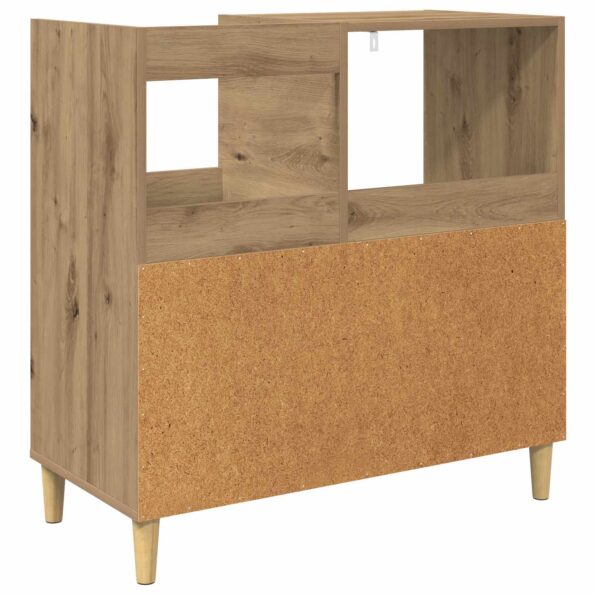 vidaXL Stojan na gramofón Dub artisan 82 x 39,5 x 82,5 cm – Obrázok 6