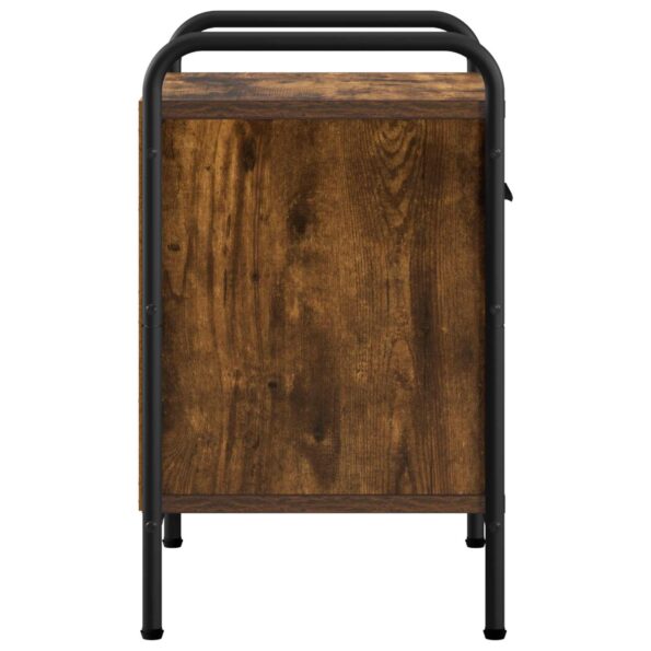 vidaXL Nočný stolík Dymový dub 40 x 30 x 50 cm Kompozitné drevo – Obrázok 4
