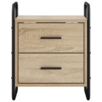 vidaXL Závesná nočná skrinka Dub sonoma 40 x 30 x 50 cm – Obrázok 4