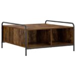 vidaXL Konferenčný stolík Dymový dub 50 x 49 x 41 cm Kompozitné drevo – Obrázok 2