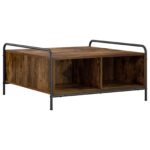 vidaXL Konferenčný stolík Dymový dub 50 x 49 x 41 cm Kompozitné drevo – Obrázok 5