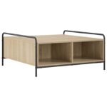vidaXL Konferenčný stolík Dub sonoma 90 x 90 x 41 cm Kompozitné drevo – Obrázok 4
