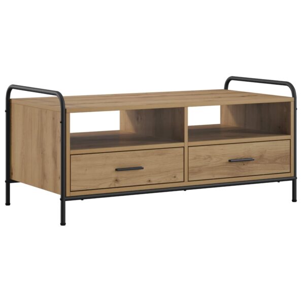 vidaXL Konferenčný stolík Dub artisan 99,5 x 49 x 46 cm – Obrázok 2