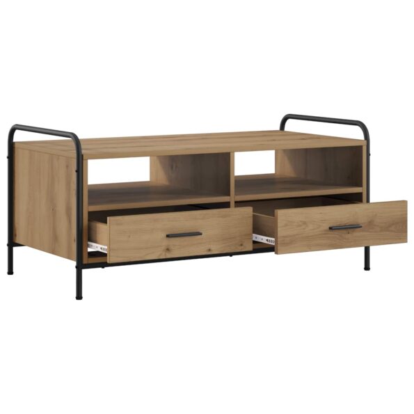 vidaXL Konferenčný stolík Dub artisan 99,5 x 49 x 46 cm – Obrázok 3