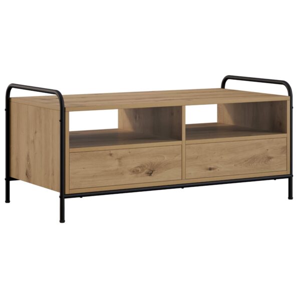 vidaXL Konferenčný stolík Dub artisan 99,5 x 49 x 46 cm – Obrázok 6