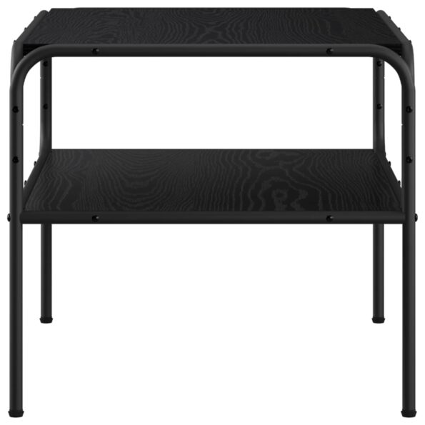 vidaXL Bočný stôl Čierny dub 100 x 50 x 46 cm Kompozitné drevo – Obrázok 4