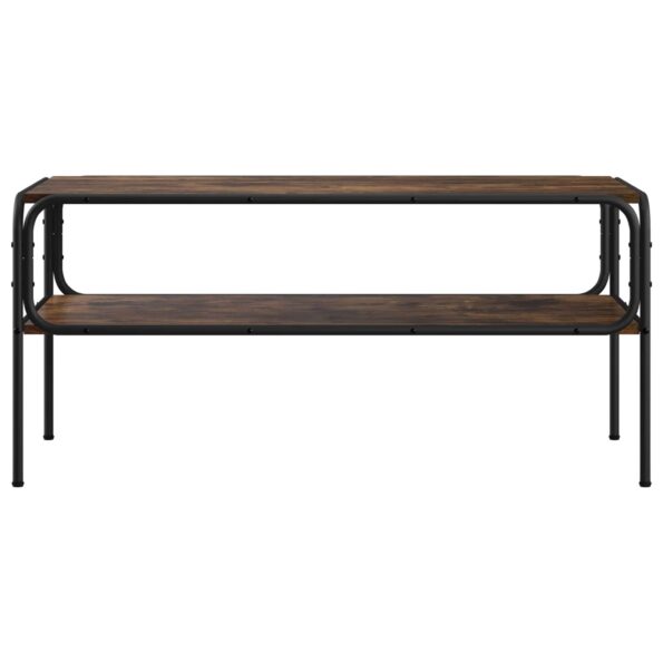 vidaXL Bočný stôl Dymový dub 100 x 50 x 46 cm Kompozitné drevo – Obrázok 3