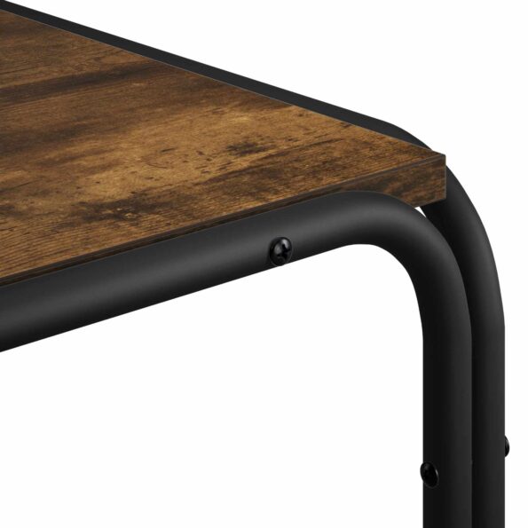 vidaXL Bočný stôl Dymový dub 100 x 50 x 46 cm Kompozitné drevo – Obrázok 5