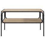 vidaXL Bočný stôl Dub sonoma 100 x 50 x 46 cm Kompozitné drevo – Obrázok 3