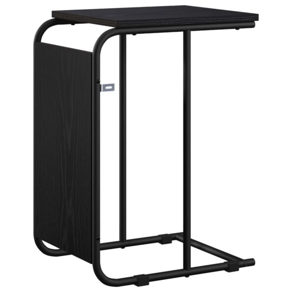vidaXL Bočný stôl Čierny dub 40 x 31 x 55 cm Kompozitné drevo – Obrázok 4