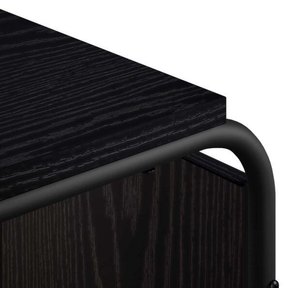 vidaXL Bočný stôl Čierny dub 40 x 31 x 55 cm Kompozitné drevo – Obrázok 5
