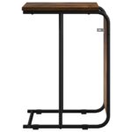 vidaXL Bočný stôl Dymový dub 40 x 31 x 55 cm Kompozitné drevo – Obrázok 2