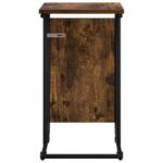 vidaXL Bočný stôl Dymový dub 40 x 31 x 55 cm Kompozitné drevo – Obrázok 3