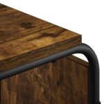 vidaXL Bočný stôl Dymový dub 40 x 31 x 55 cm Kompozitné drevo – Obrázok 5