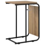 vidaXL Bočný stôl Dub artisan 40 x 31 x 55 cm Kompozitné drevo – Obrázok 2