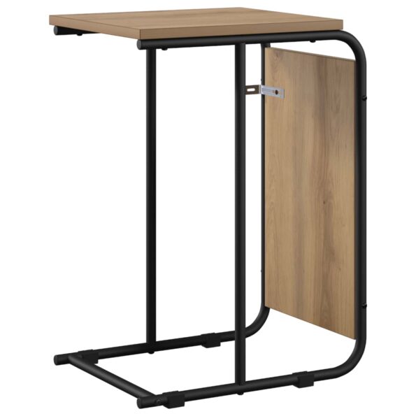 vidaXL Bočný stôl Dub artisan 40 x 31 x 55 cm Kompozitné drevo – Obrázok 2