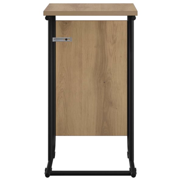 vidaXL Bočný stôl Dub artisan 40 x 31 x 55 cm Kompozitné drevo – Obrázok 4