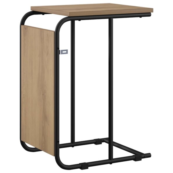 vidaXL Bočný stôl Dub artisan 40 x 31 x 55 cm Kompozitné drevo – Obrázok 5