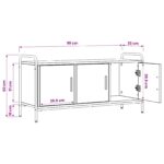 vidaXL TV skrinka 79,5 x 33 x 50 cm Dub sonoma Kompozitné drevo – Obrázok 9