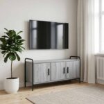 vidaXL TV skrinka 79,5 x 33 x 50 cm Sivý Sonoma Kompozitné drevo