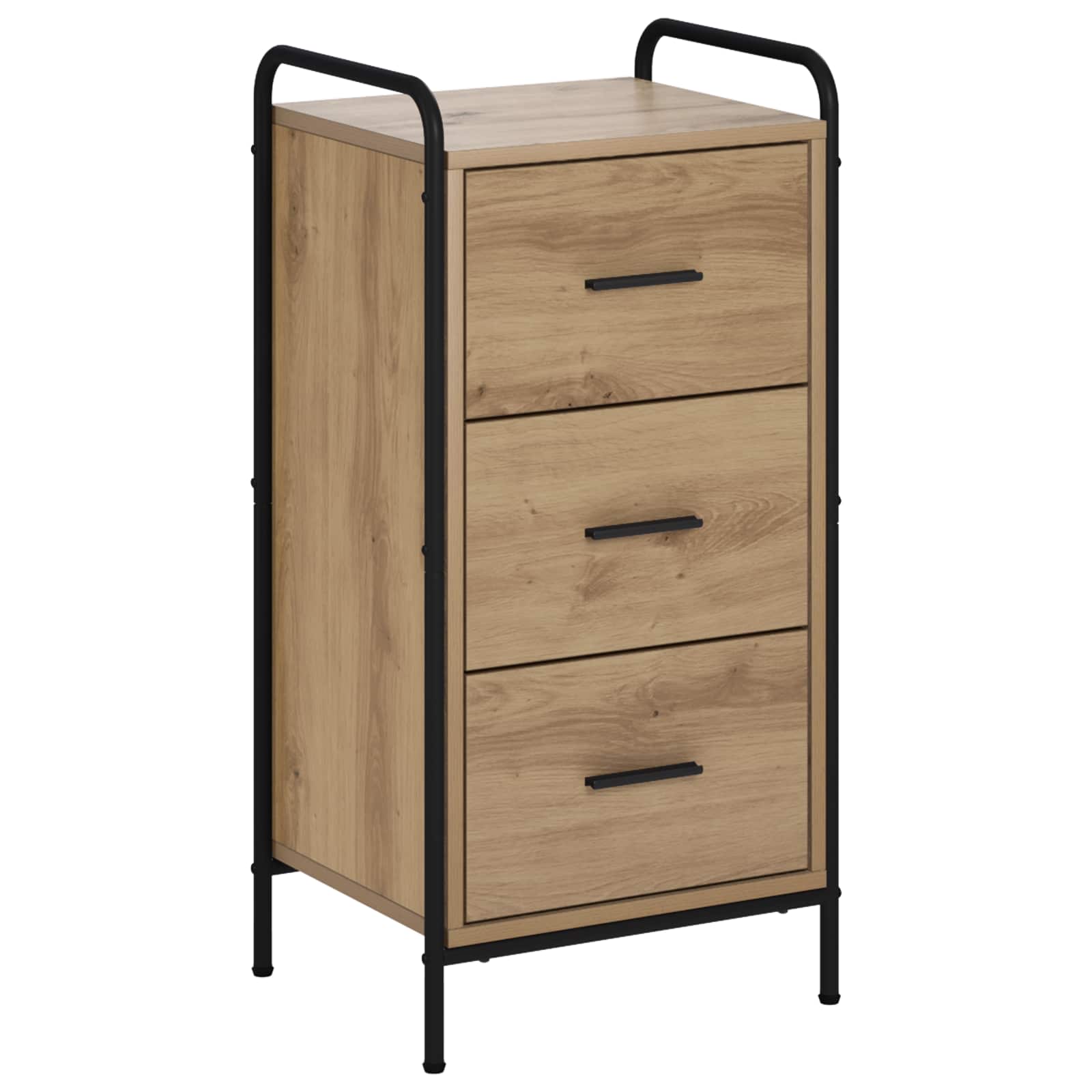 8013793_1.jpg vidaXL Servírovacia skriňa Dub artisan 97 x 33 x 81 cm – Obrázok 1