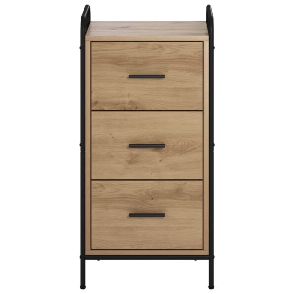 vidaXL Servírovacia skriňa Dub artisan 97 x 33 x 81 cm – Obrázok 3