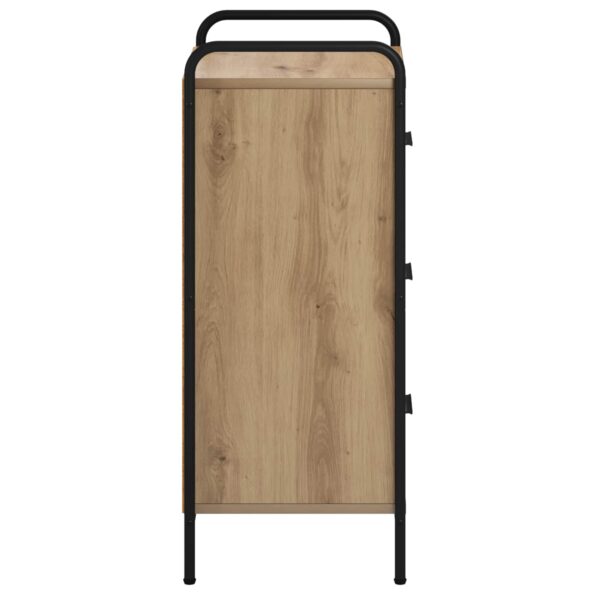 vidaXL Servírovacia skriňa Dub artisan 97 x 33 x 81 cm – Obrázok 4