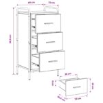 vidaXL Servírovacia skriňa Dub artisan 97 x 33 x 81 cm – Obrázok 9
